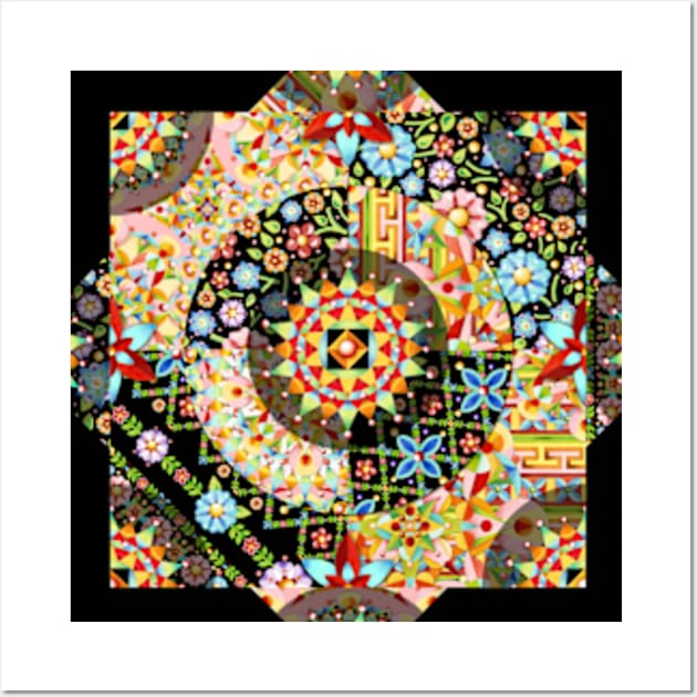 Maximalist Patchwork (printed) Wall Art by PatriciaSheaArt